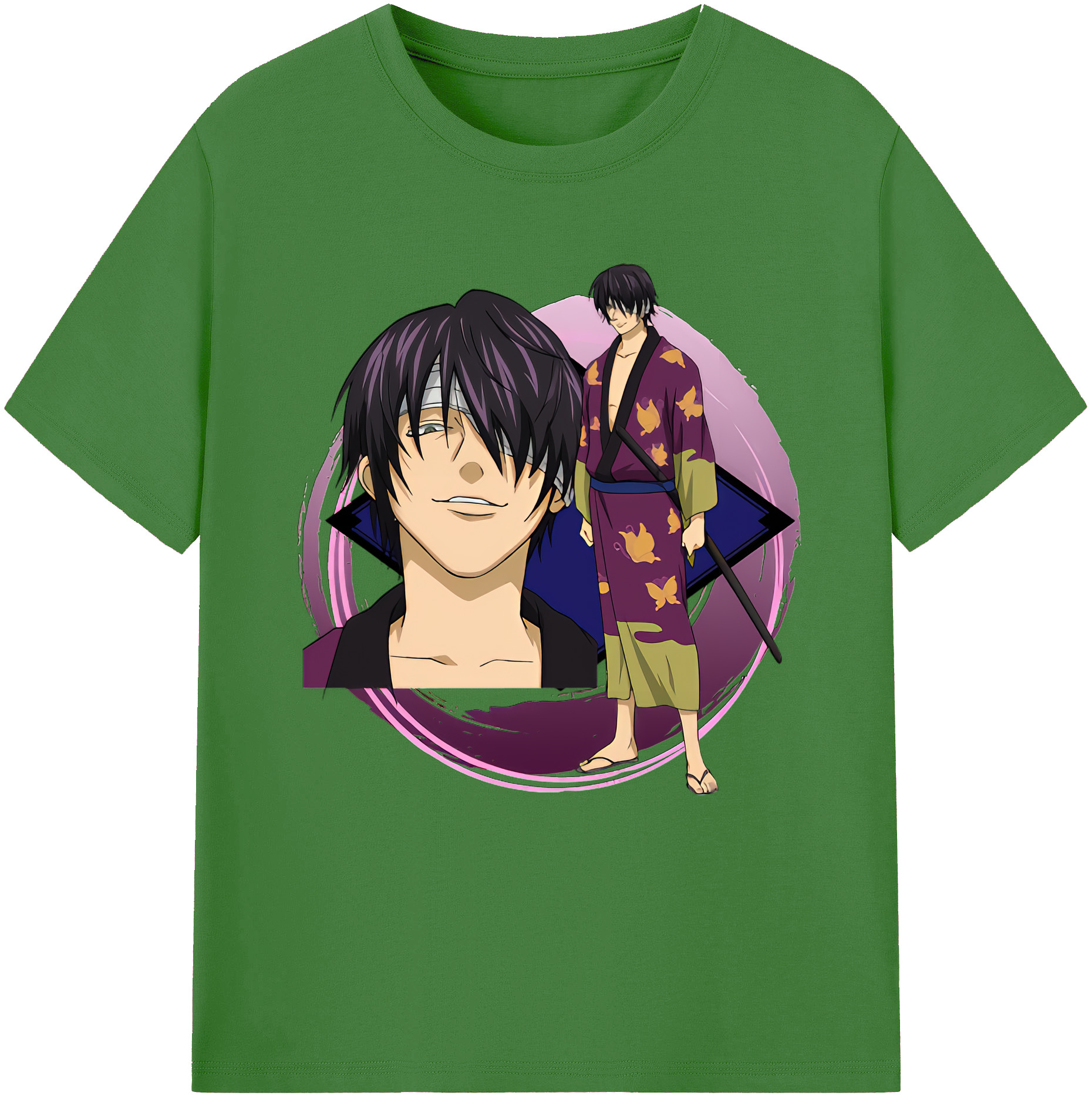 （画像用） ぎんたま 坂田銀時（さかたぎんとき） 神楽 志村新八（しむら しんぱち） GINTAMA Sakata Gintoki Kagura Shimura Shinpachi レディースカジュアルプリントTシャツ（綿100％）